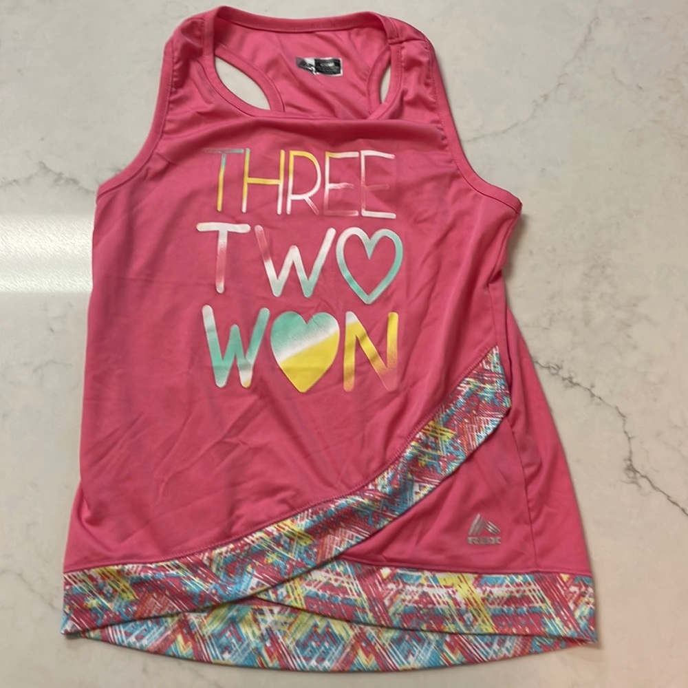 Reebok Performance Pink  Racerback Tank Size Med 10-12 $10